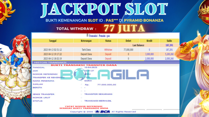 bukti jp bolagila #82