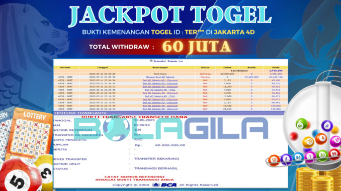 bukti jp bolagila #166