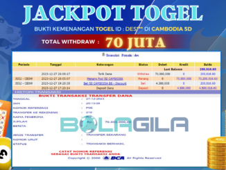 BUKTI JP BOLAGILA #581