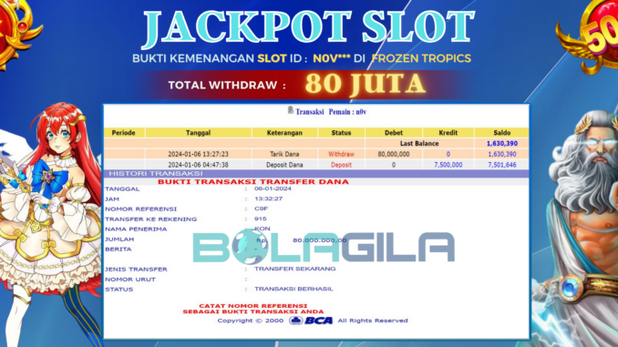 BUKTI JP BOLAGILA #601